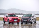 TEST Ford Edge 2.0 EcoBlue Bi-Turbo vs. Škoda Kodiaq RS 2.0 BiTDI – Závod ve šplhu