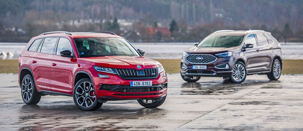 Ford Edge 2.0 EcoBlue Bi-Turbo vs. Škoda Kodiaq RS 2.0 BiTDI