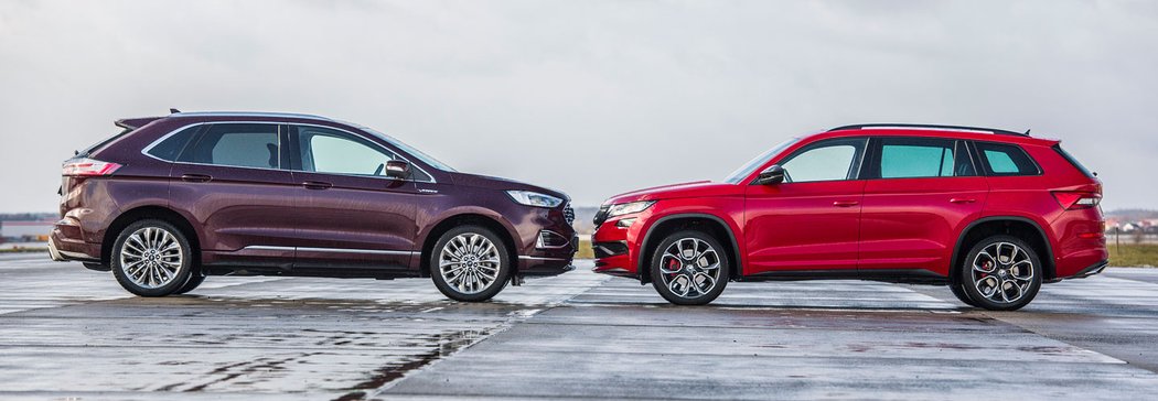 Ford Edge 2.0 EcoBlue Bi-Turbo vs. Škoda Kodiaq RS 2.0 BiTDI