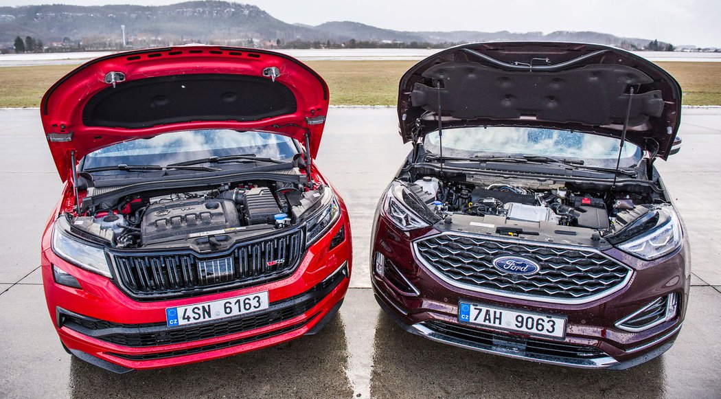 Ford Edge 2.0 EcoBlue Bi-Turbo vs. Škoda Kodiaq RS 2.0 BiTDI