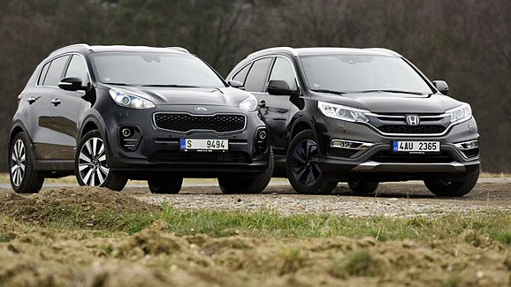 TEST Honda CR-V 1.6 i-DTEC 4x4 vs. Kia Sportage 2.0 CRDi  4x4 – Dvě ku jedné