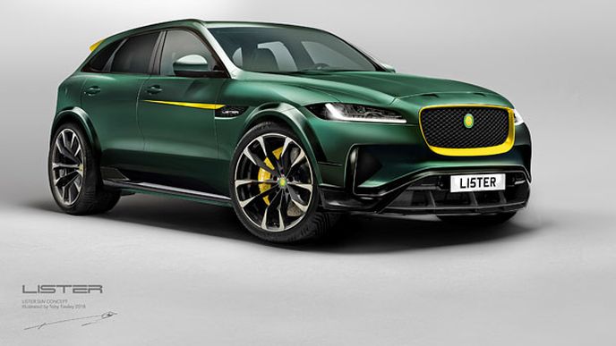 Jaguar F-Pace SVR proměněný v Lister LFP má být nejrychlejší SUV planety Jaguar F-Pace SVR proměněný v Lister LFP má být nejrychlejší SUV planety