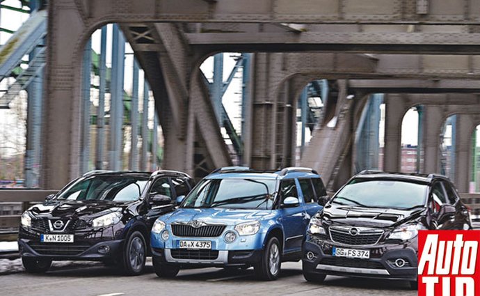 Nissan Qashqai vs. Škoda Yeti vs. Opel Mokka