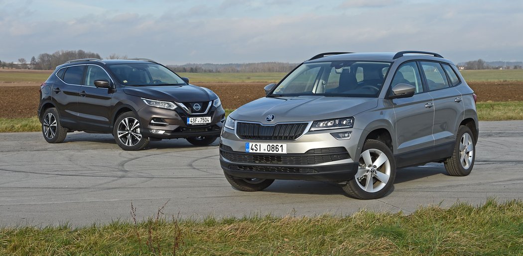 Nissan Qashqai 1.2 DIG-T vs. Škoda Karoq 1.0 TSI