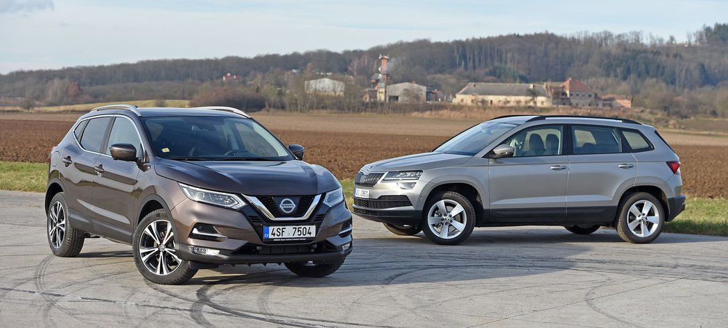 Nissan Qashqai 1.2 DIG-T vs. Škoda Karoq 1.0 TSI