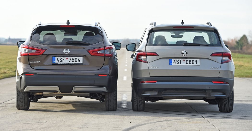 Nissan Qashqai 1.2 DIG-T vs. Škoda Karoq 1.0 TSI