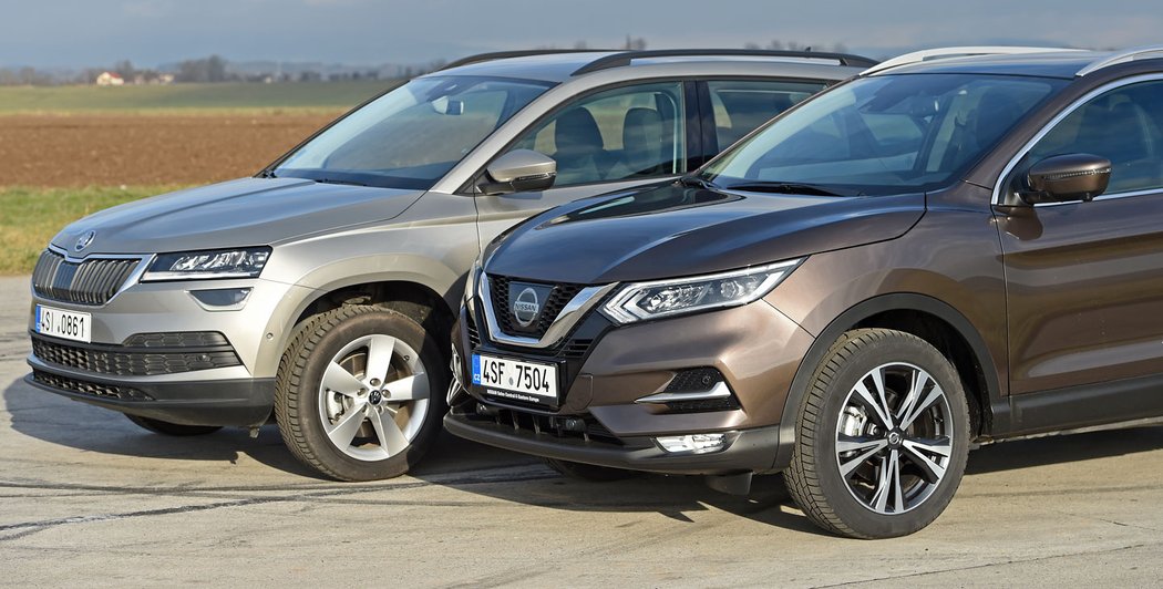 Nissan Qashqai 1.2 DIG-T vs. Škoda Karoq 1.0 TSI