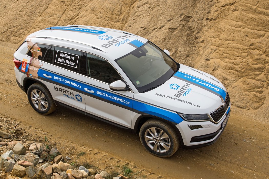 Škoda Kodiaq míří na Rallye Dakar 2018 jako doprovodné vozidlo