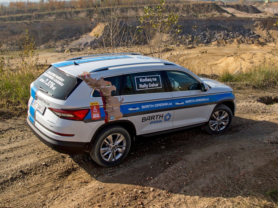 Škoda Kodiaq míří na Rallye Dakar 2018 jako doprovodné vozidlo