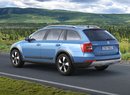 Škoda Octavia Scout má světlou výšku 171 mm, může táhnout až 2000 kg