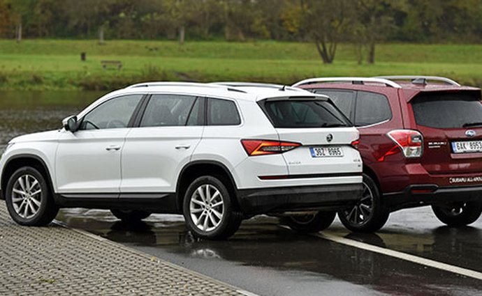 suv subaru skoda kodiaq testy srovnavacitesty