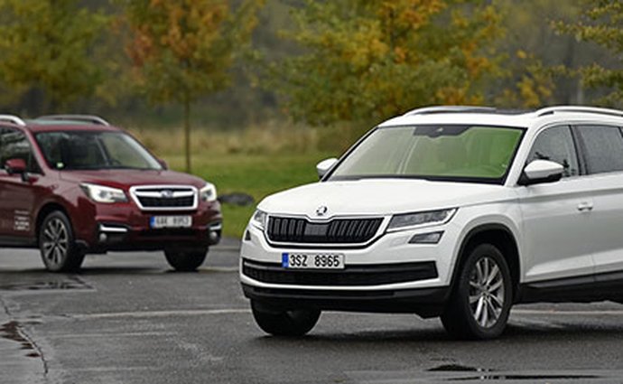 suv subaru skoda kodiaq testy srovnavacitesty