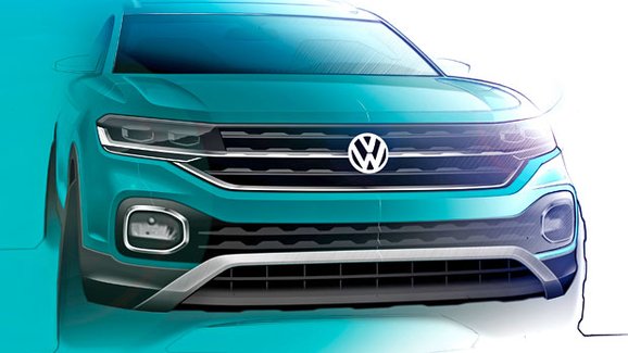 Chystaný Volkswagen T-Cross na nových skicách: Automobilka ukazuje práci návrhářského týmu
