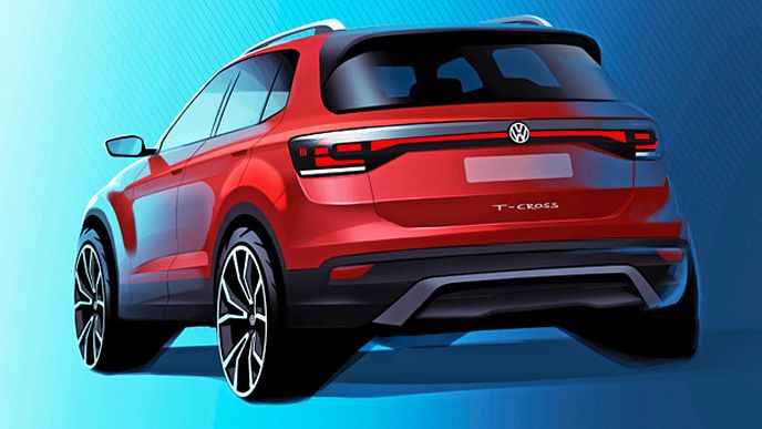 Volkswagen T-Cross: Baby SUV z Wolfsburgu se poodhaluje světu Volkswagen T-Cross: Baby SUV z Wolfsburgu se poodhaluje světu