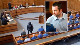 U soudu hlídali Švába a jeho komplice policisté se samopaly v rukou