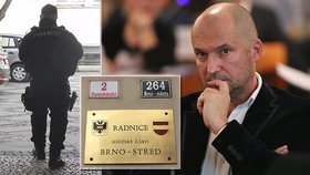 Radního Jiřího Švachulu (53, ANO) měli zatknout detektivové z Národní centrály proti organizovanému zločinu po zásahu na radnici Brno-střed.