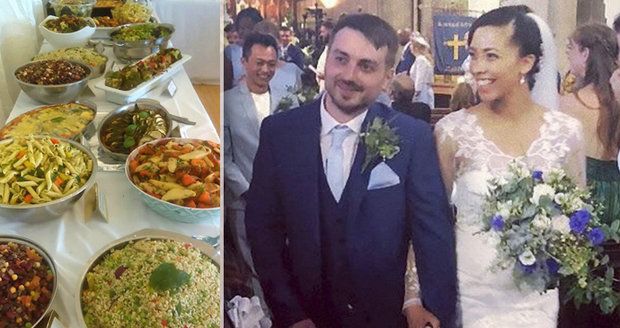 Svatební hostina za 150 korun! Manželský pár nakrmil 140 lidí jídlem na výhoz