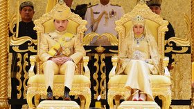 Opulentní svatba syna brunejského sultána: Princ Abdul Malik s nevěstou