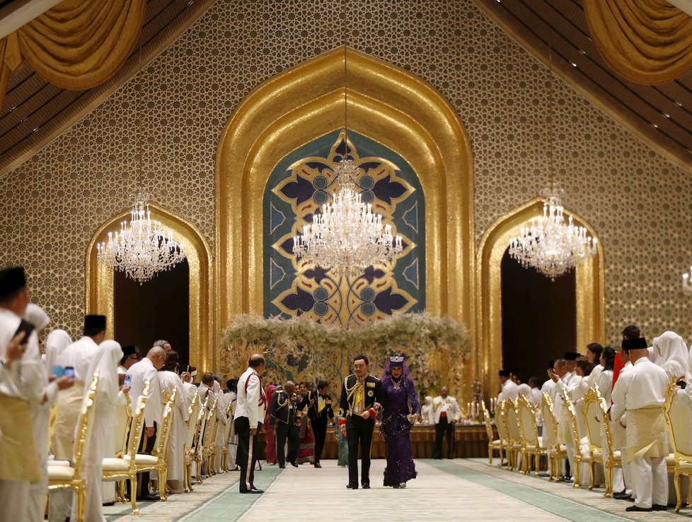 Opulentní svatba syna brunejského sultána