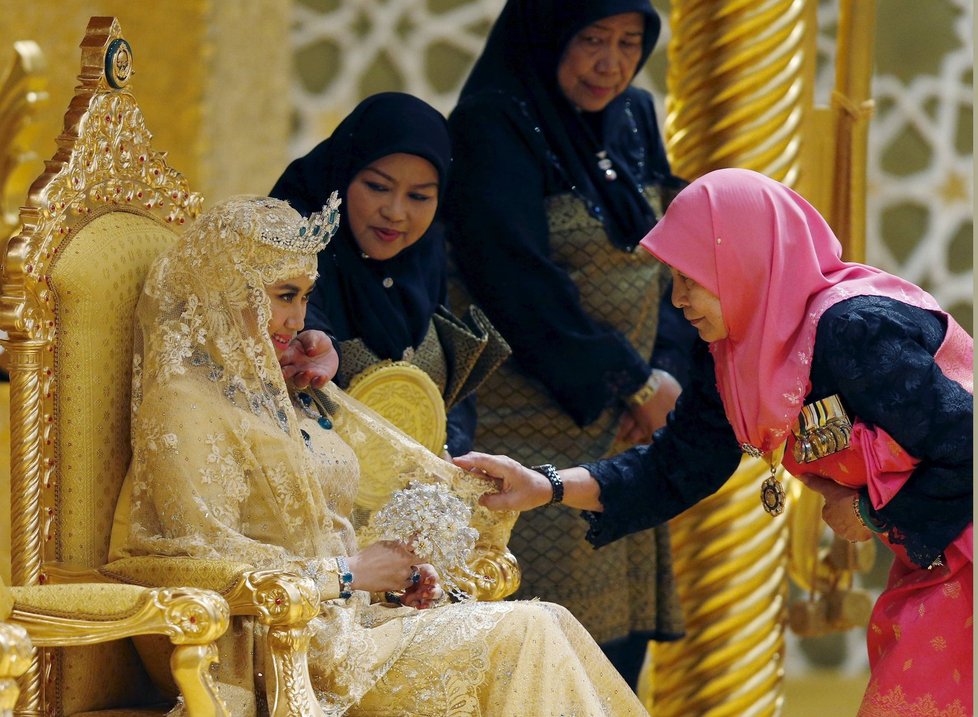Opulentní svatba syna brunejského sultána