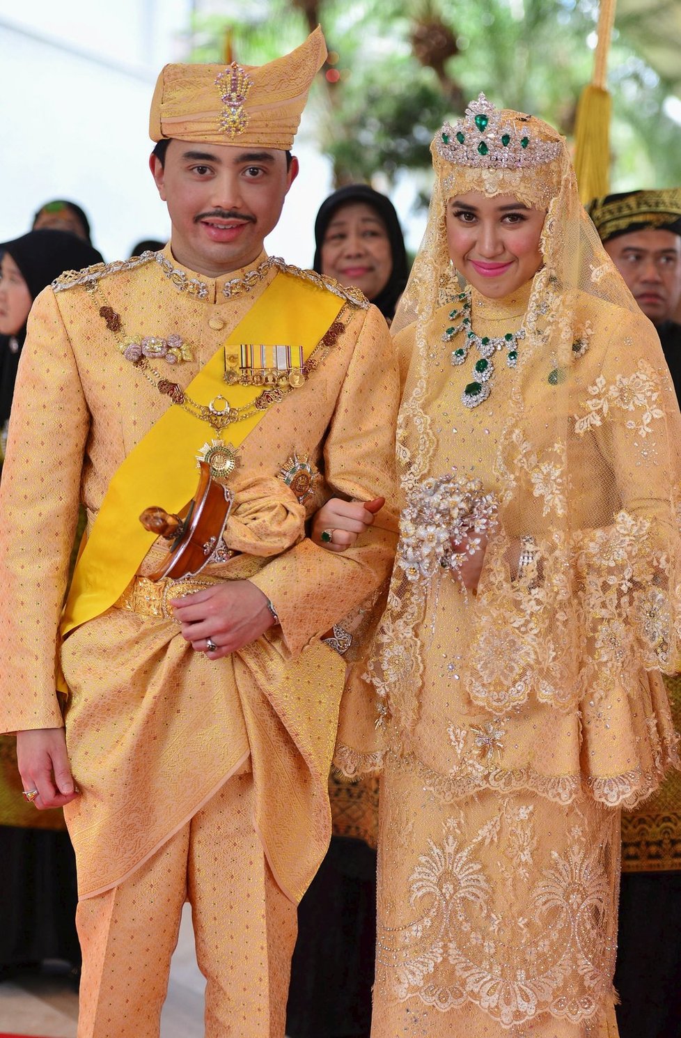 Opulentní svatba syna brunejského sultána: Princ Abdul Malik s nevěstou