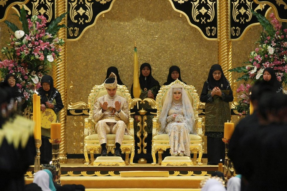 Brunejský sultán provdal svou dceru
