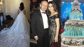 Svatba plná luxusu za 300 milionů! Vdala se rozmazlená dceruška ruského miliardáře.