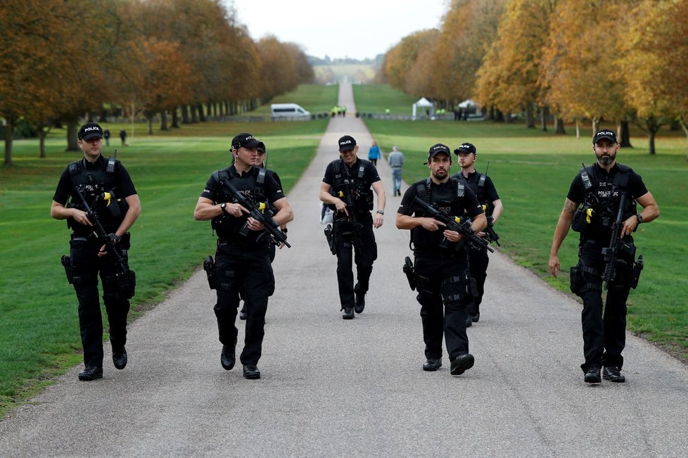 Policie na svatbě princezny Eugenie