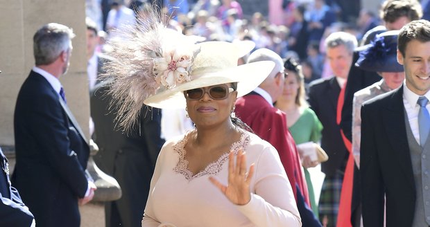 Oprah Winfrey na svatbě Meghan