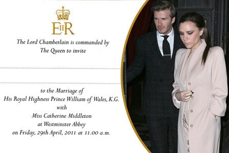Pozvánku na královskou svatbu dostali také Beckhamovi