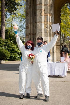 Michaela a Juraj z Bratislavy se vzali během pandemie koronaviru.