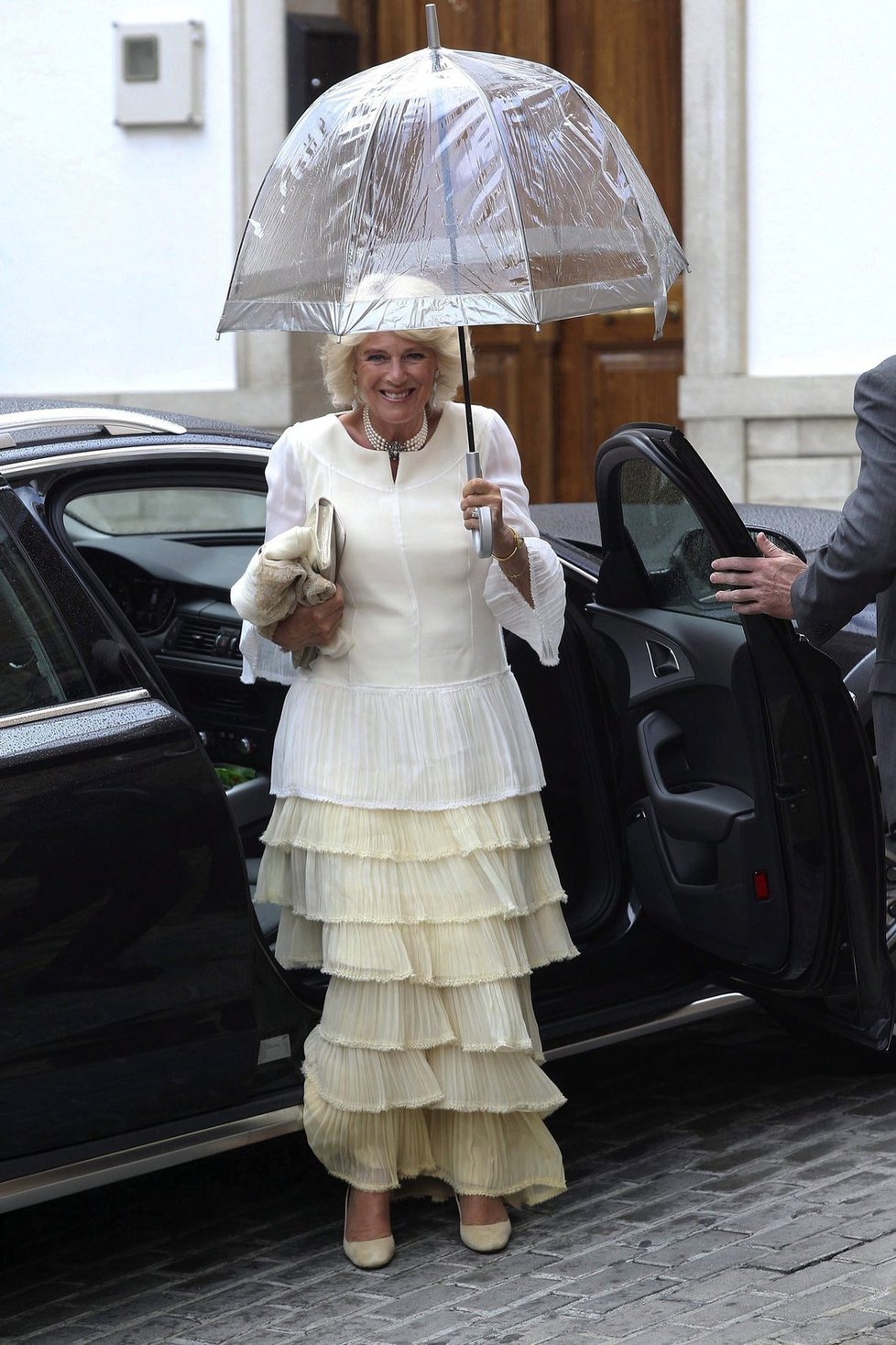 Vévodkyně Camilla na svatbě