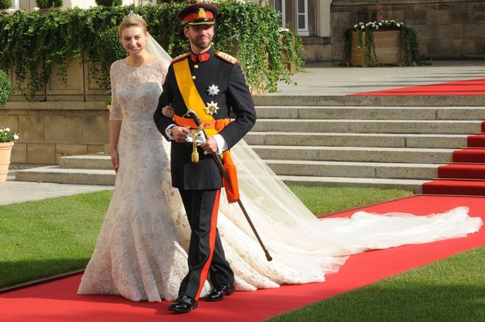 V roce 2012 si řekli své "ano" lucemburský následník trůnu princ Guillaume a princezna Stephanie. 