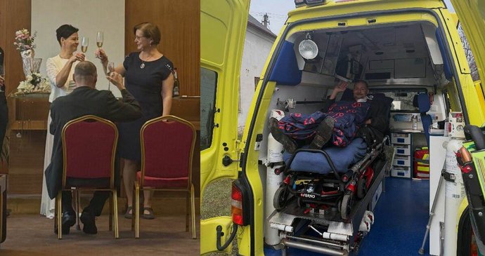 Sanitka splněných snů pomohla těžce nemocnému Marcelovi účastnit se své svatby.