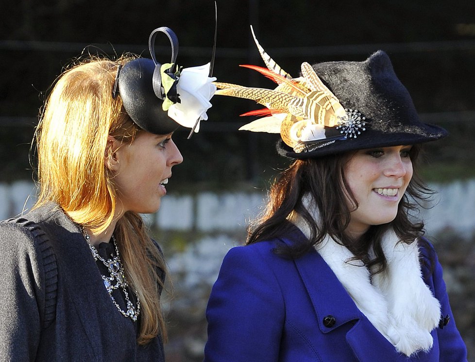 Princezny Eugenie a Beatrice - sestřenice prince Williama