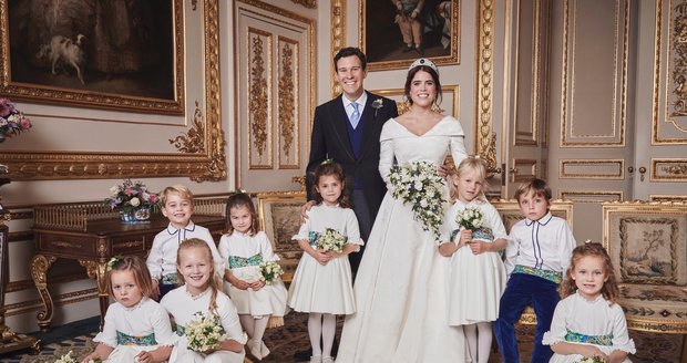 Oficiální fotografie ze svatby princezny Eugenie