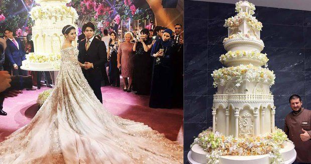Svatba dcery ruského oligarchy: Šaty za 15 mega, třímetrový dort a okázalá zábava!