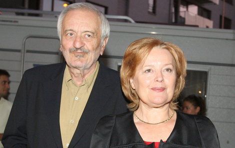 S manželkou, herečkou Magdou Vašáryovou.