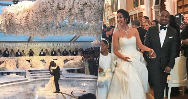 Luxusní svatba s milionem růží: Nejbohatší černoška oženila svého syna