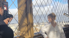 V dovolené nesměla chybět návštěva Eiffelovy věže.