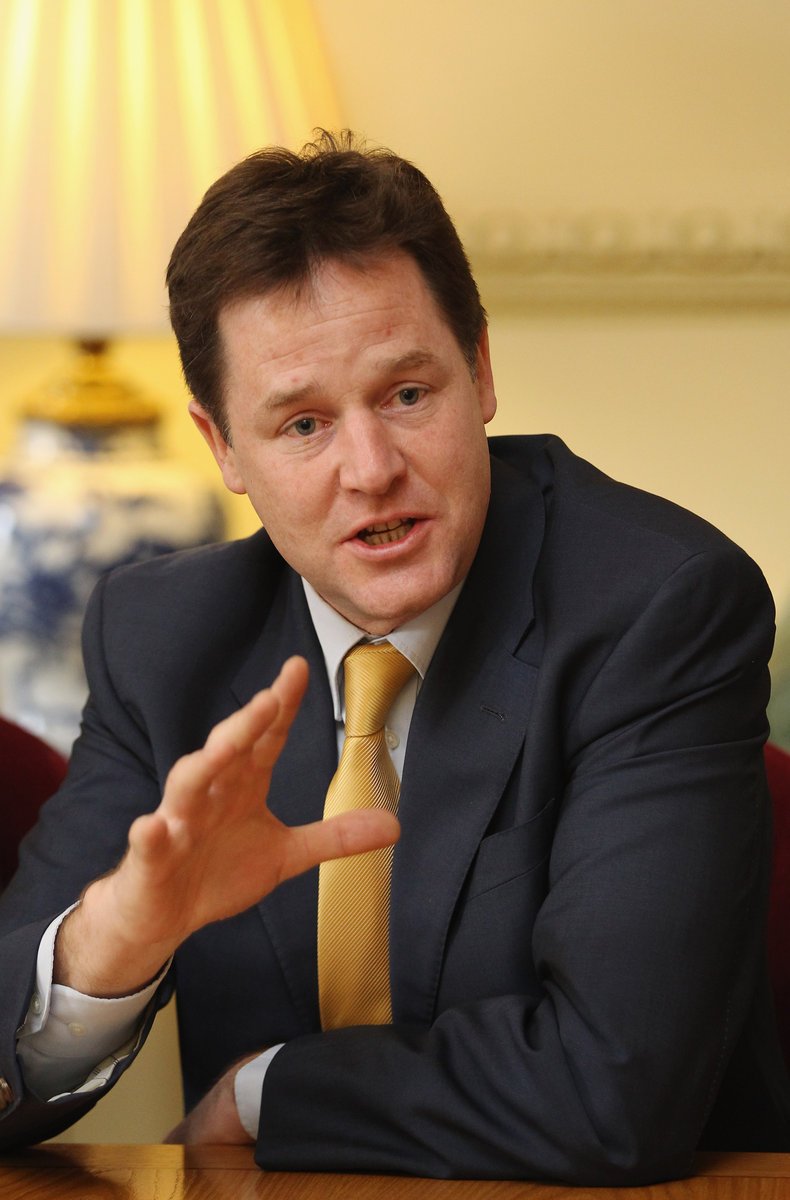 1. místopředseda britské vlády Nick Clegg