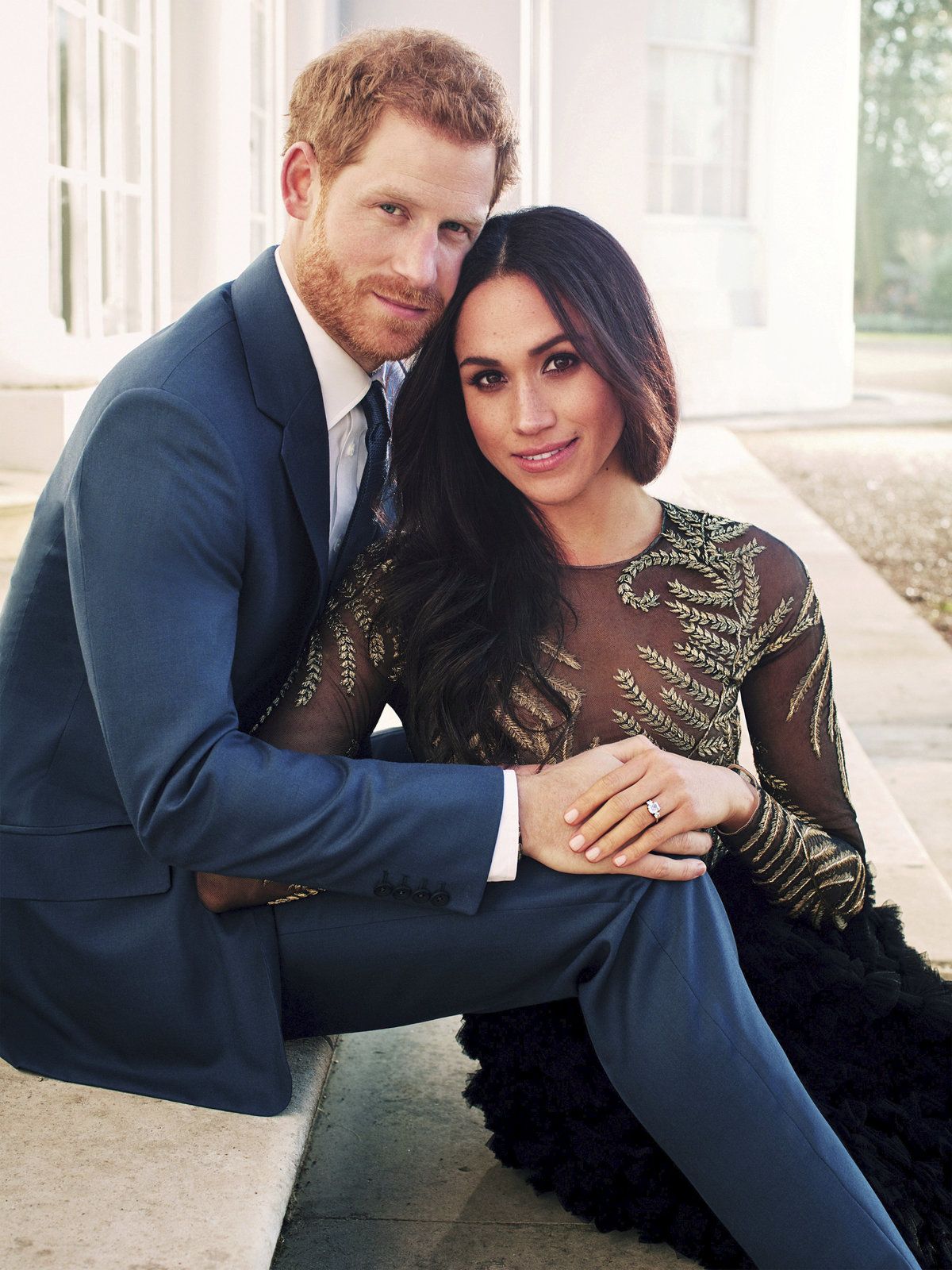 Zásnubní portrét prince Harryho a jeho budoucí ženy Meghan.