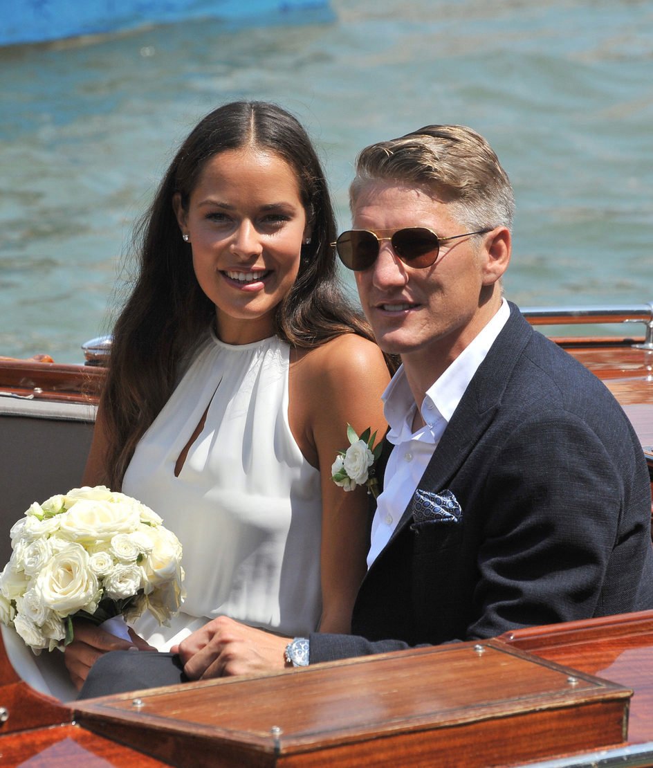 Ana Ivanovič a Bastian Schweinsteiger.