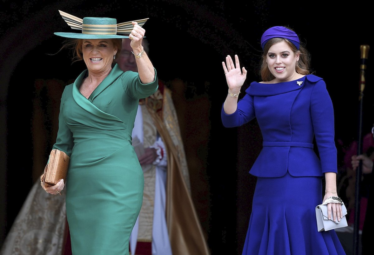 Máma nevěsty Sarah Ferguson se starší dcerou, princeznou Beatrice.