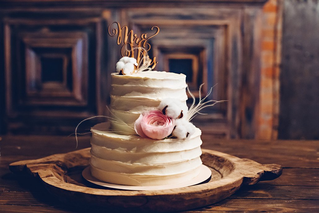svatební dort romantický