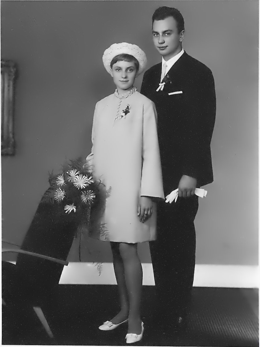Manželé Pavlíkovi na fotce z roku 1968.