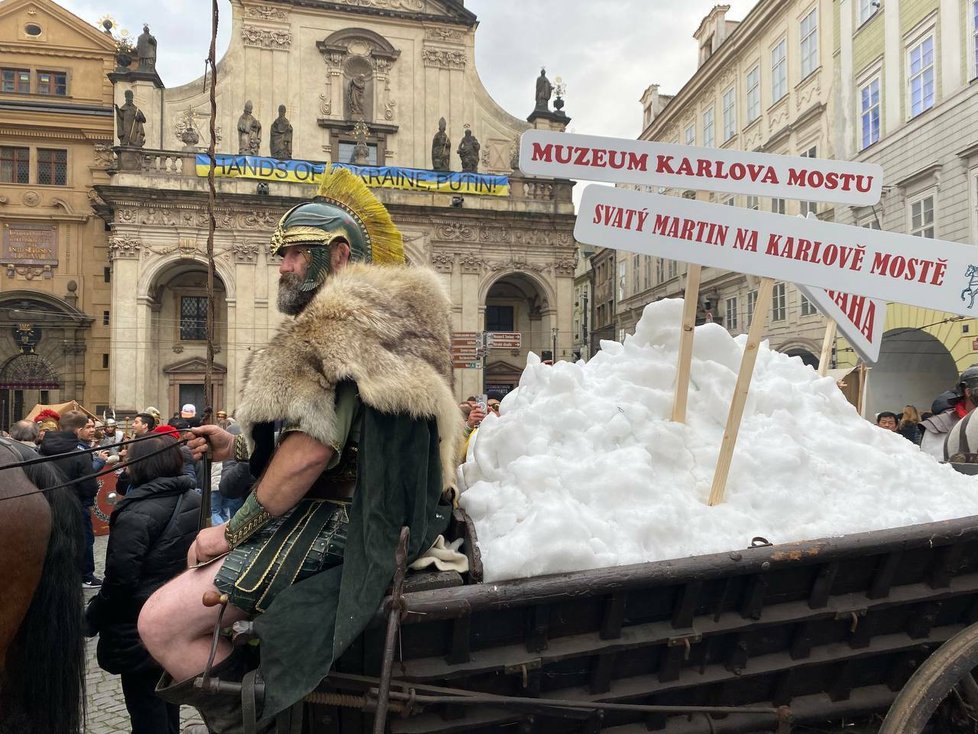 První sněhová nadílka dorazila do Prahy