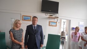 Ministr zdravotnictví na návštěvě chomutovské nemocnice.