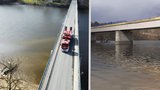 Nákladní vůz sjel na Příbramsku z mostu do Vltavy: Tělo řidiče zůstalo zaklíněné šest metrů pod hladinou!