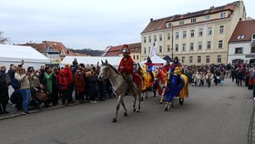 Svatý Martin přijel do Hustopečí v sobotu 8. listopadu přesně v 11 hodin a 11 minut.